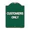 Signmission Designer Series Sign-Customers Only, Green & White Aluminum Sign, 18" x 24", GW-1824-24494 A-DES-GW-1824-24494 - alternate 1